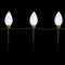 Northlight LED Lighted C9 Style Christmas Pathway Lawn Stakes - 3 ft - Clear - 3-Count